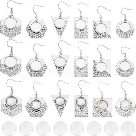 DIY Geometry Dangle Earring Making Kits FIND-CA0004-70-1