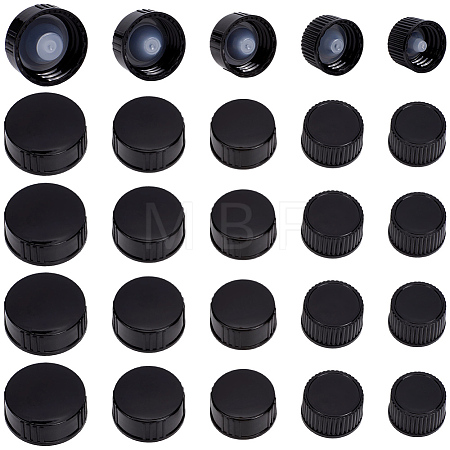 30Pcs 5 Styles PE Plastic Bottle Cap FIND-GF0009-72-1