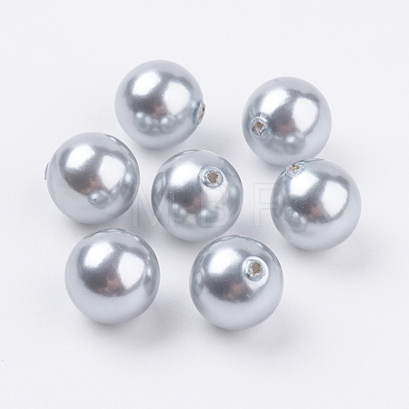 Shell Pearl Half Drilled Beads BSHE-G016-10mm-04-1