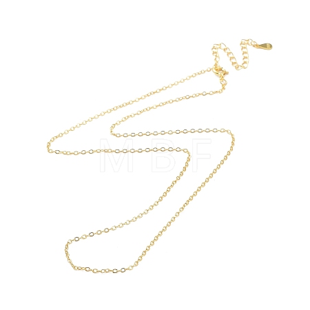 925 Sterling Silver Chain Necklace NJEW-A011-02G-1