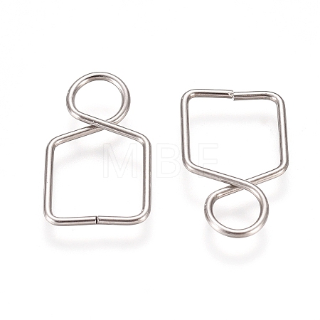 304 Stainless Steel Chandelier Connectors Clips Pins STAS-WH0014-51-1