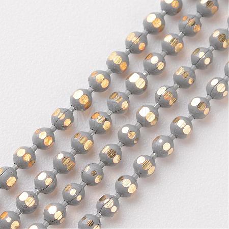 Brass Faceted Ball Chains CHC-D268-13-1