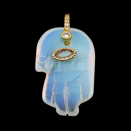 Opalite Carved Pendants GG-CBA5963-01L-NH-1