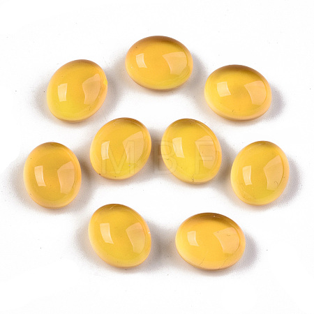 Glass Cabochons GLAA-R218-06-1