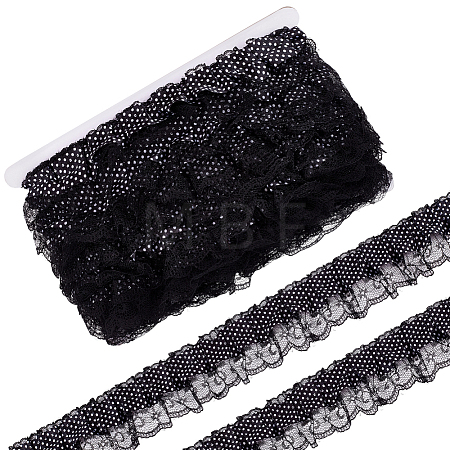 20M Polka Dot Polyester Ribbons SRIB-BC0001-52B-1