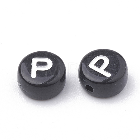 Opaque Acrylic Beads SACR-N002-02P-1