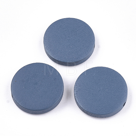 Painted Natural Wood Beads WOOD-S049-02C-03-1