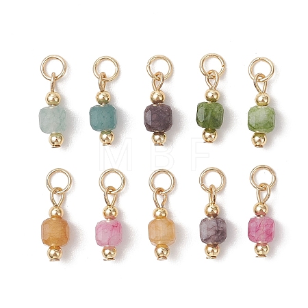 Natural Multicolor Tourmaline Pendants PALLOY-JF05146-1