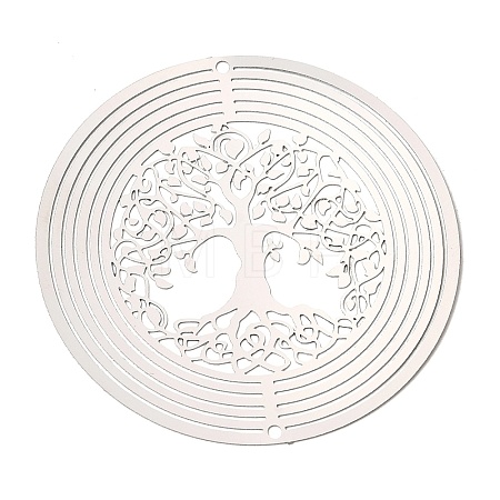 Tree of Life 201 Stainless Steel 3D Rotating Hanging Wind Spinner STAS-C166-05P-1