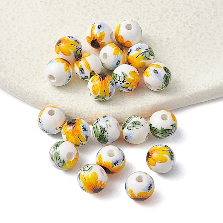 Handmade Porcelain Beads PORC-YW0001-07B-1