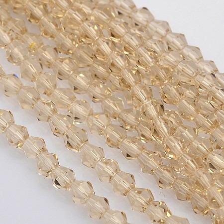 Bicone Glass Beads Strands LS-EGLA-P016-3mm-12-1