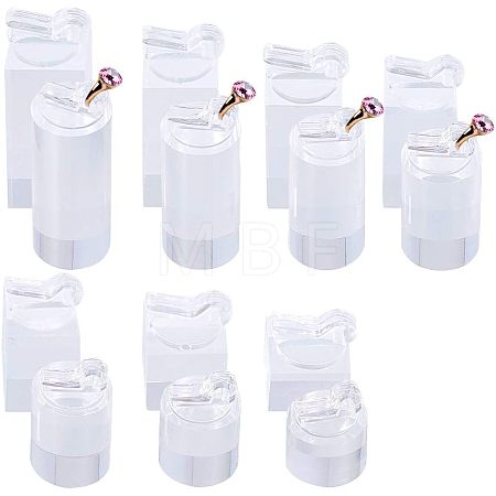 Acrylic Single Jewelry Display Stand Sets RDIS-FG0001-02-1
