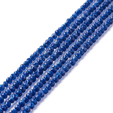 Transparent Glass Beads Strands GLAA-C019-01B-04-1