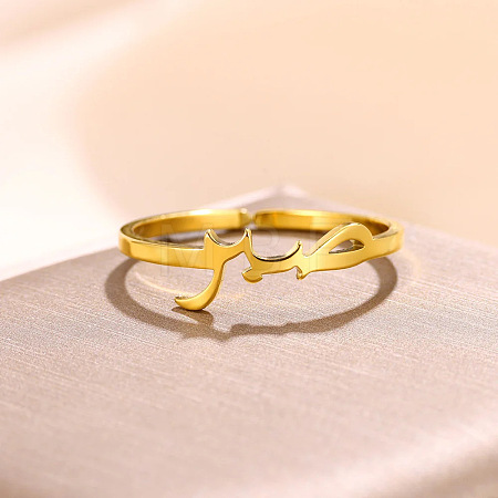 201 Stainless Steel Cuff Open Rings FS-WGFD60C-01-1
