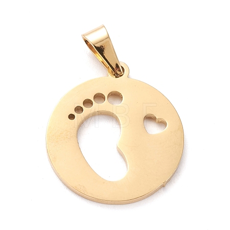 304 Stainless Steel Pendants STAS-J026-22G-1