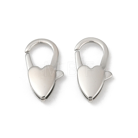316 Stainless Steel Lobster Claw Clasps STAS-S180-01P-1