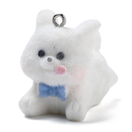 Flocky Resin Pendants RESI-Q002-06A-1
