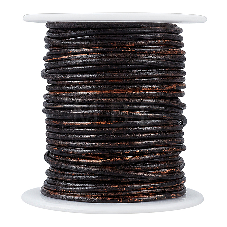20M Round Cowhide Leather Cord WL-WH0015-01B-03-1