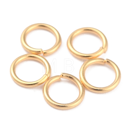 Rack Plating Brass Open Jump Rings X-KK-O139-18G-G-1
