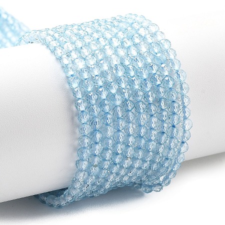 Natural Blue Topaz Beads Strands X-G-H079-A02-03-1