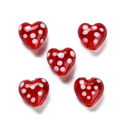 Handmade Lampwork Enamel Beads X-LAMP-B030-02A-01-1