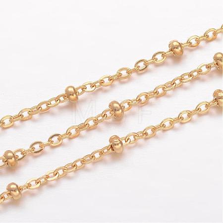 Ion Plating(IP) 304 Stainless Steel Cable Chains CHS-K004-13G-0.6mm-1