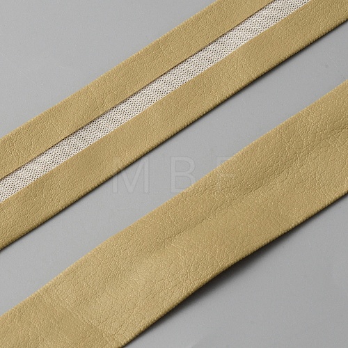 2M Flat PU Leather Folded Edge Band LC-WH0013-01C-1