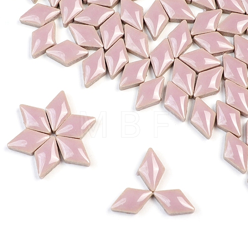 Rhombus Porcelain Cabochons PW-WGD1E7C-34-1