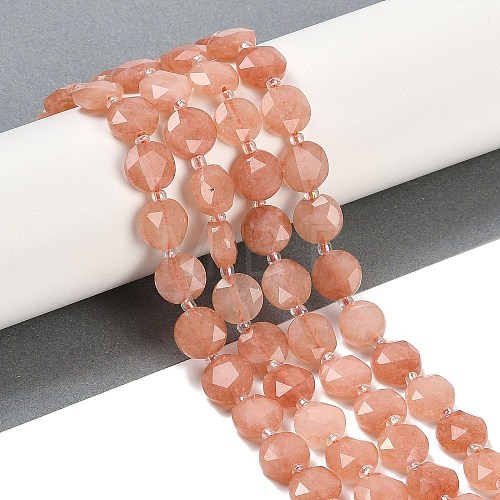 Natural Sunstone Beads Strands G-C116-A61-01-1