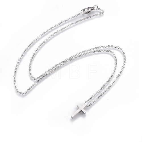 Non-Tarnish 304 Stainless Steel Pendant Necklaces NJEW-E141-42P-1