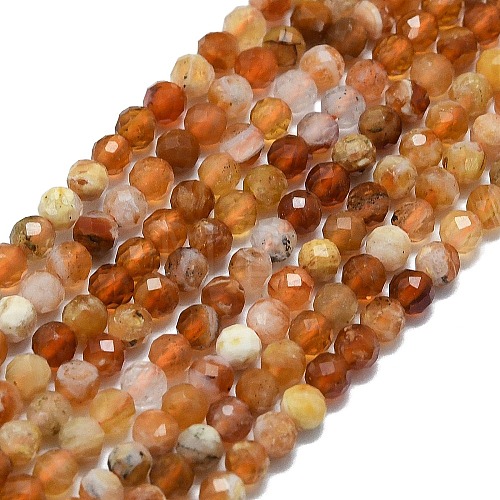 Natural Fire Opal Beads Strands G-G106-C03-02-1