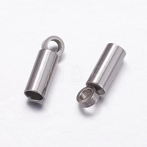 Tarnish Resistant 304 Stainless Steel Cord Ends STAS-P161-05-2mm-1