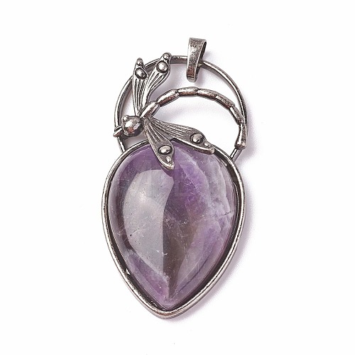 Natural Amethyst Pendants G-I220-G06-1