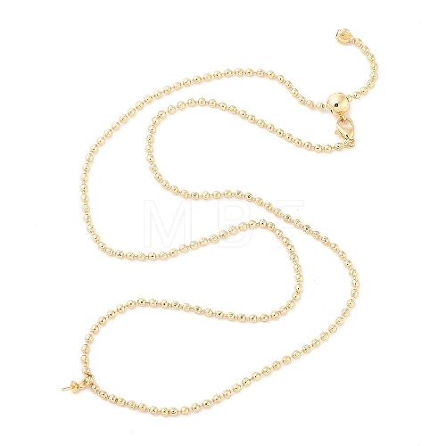 Brass Ball Chain Necklace Making NJEW-Q344-05G-1