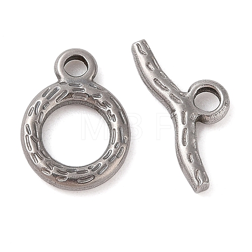 Non-Tarnish 304 Stainless Steel Toggle Clasps STAS-Q324-17P-1