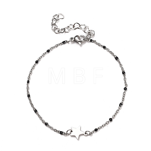 304 Stainless Steel Link Bracelets BJEW-JB05319-01-1