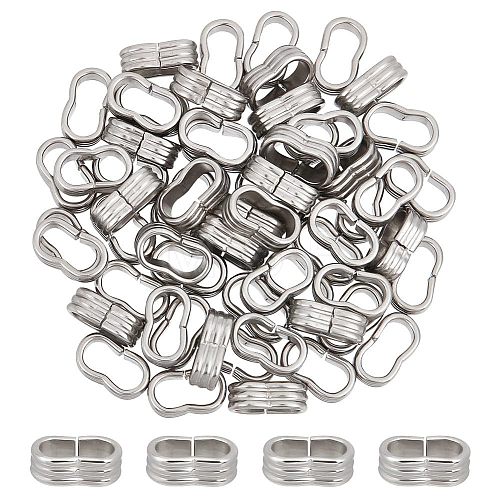 Unicraftale 60Pcs 201 Stainless Steel Slide Charms/Slider Beads STAS-UN0043-62-1