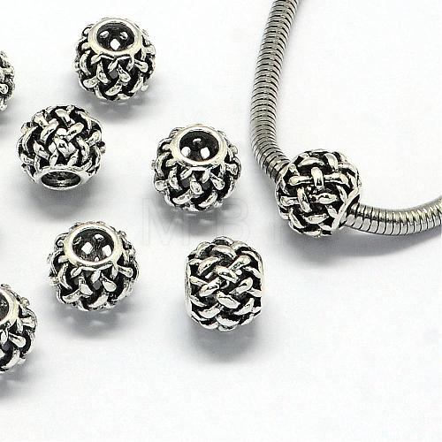 Alloy European Beads PALLOY-S079-011AS-1