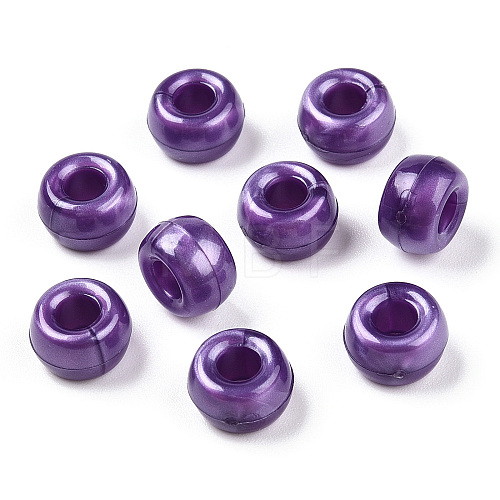 Plastic Pearlized Beads KY-T025-01-D04-1