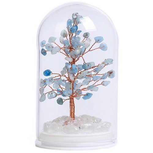 Natural Aquamarine Tree of Life Decorations PW-WGF3F59-04-1