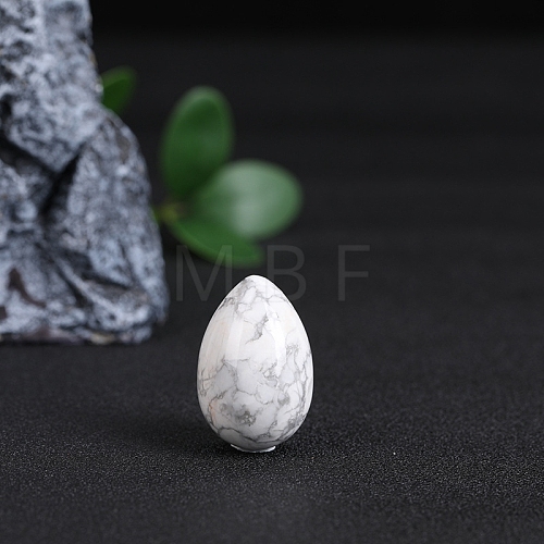 Natural Howlite Egg Figurines Statues for Home Office Desktop Decoration PW-WG1DC51-02-1