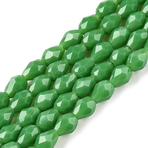 Opaque Solid Color Beads Strands EGLA-N013-P4mm-D04-1