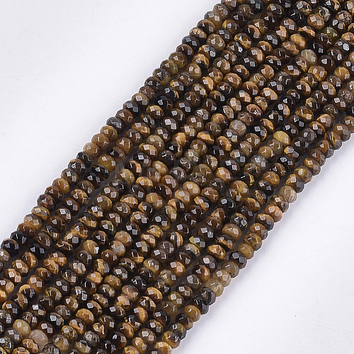 Natural Tiger Eye Beads Strands G-S354-50-1