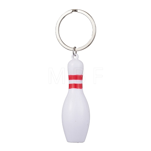 ABS Plastic Sports Ball Theme Pendants Keychains KEYC-JKC00659-04-1