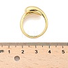 Brass Teardrop Open Cuff Ring for Women RJEW-M148-03G-4