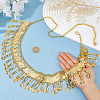 Bohemian Alloy Coin Tassel Waist Chains AJEW-WH0596-933G-3