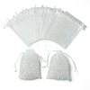 50Pcs Organza Bags Jewellery Storage Pouches Wedding Favour Party Mesh Drawstring Gift OP-FS0001-05A-1