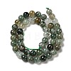 Natural Fuchsite Beads Strands G-K285-40B-1-3