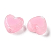 Heart Acrylic Beads TACR-C001-01G-2