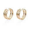 Brass Cuff Earrings EJEW-Q764-040-3